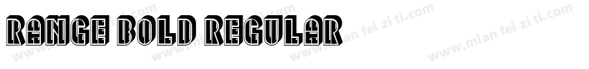 range bold regular字体转换